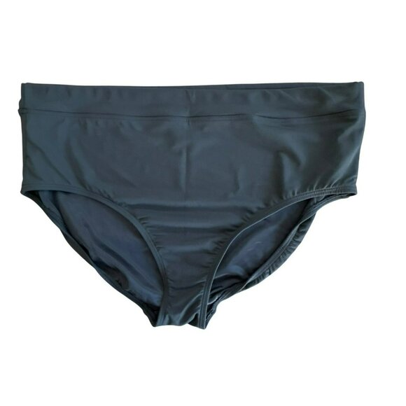 Lands’ End Women's Black Tankini Bottom Size 18 Plus Swimsuit Bikini - Picture 1 of 4